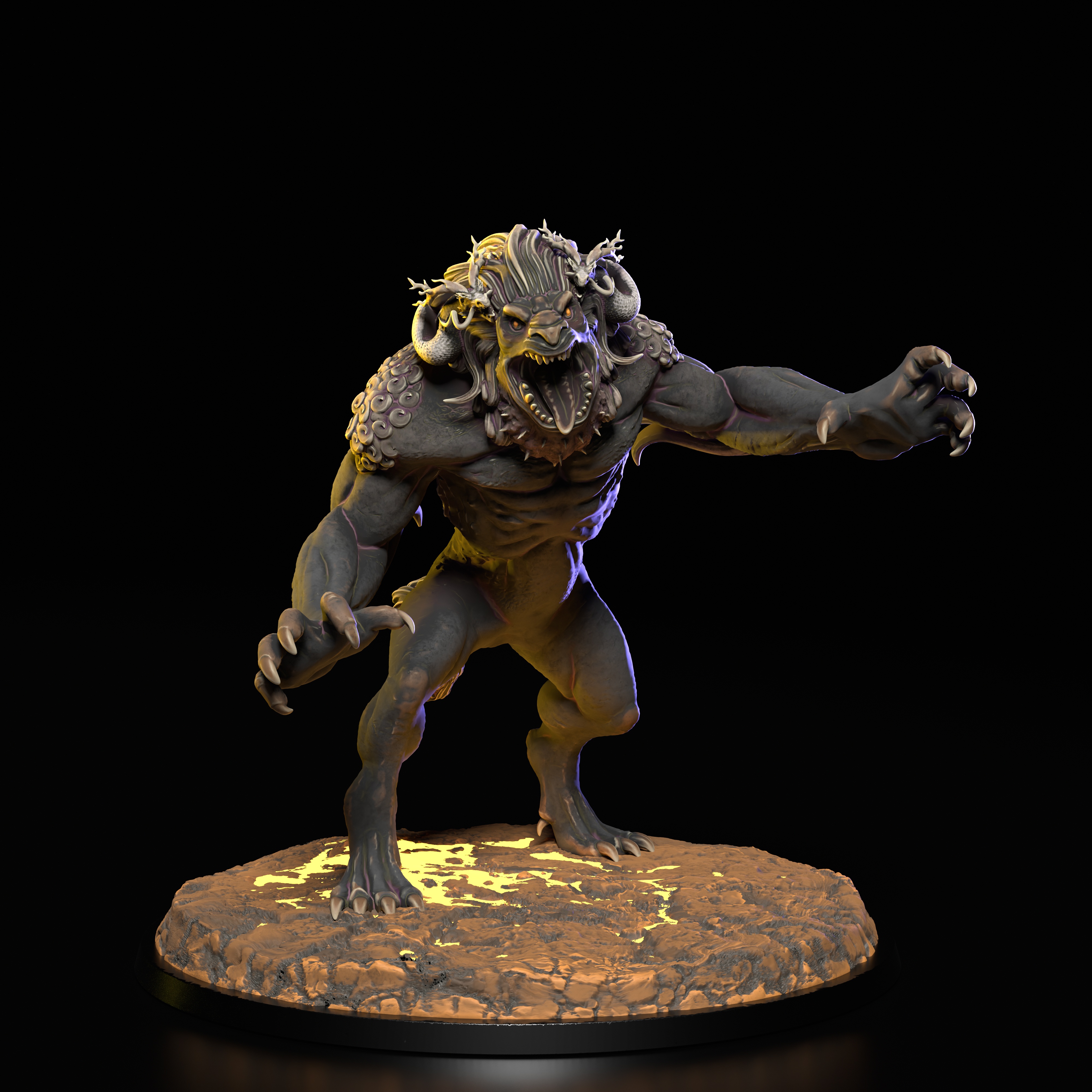 Bishui Golden Eyed Beast angle 2