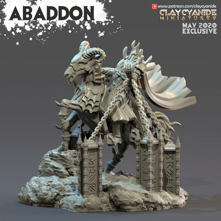 Abaddon — Ars Goetia STL miniature by Clay Cyanide