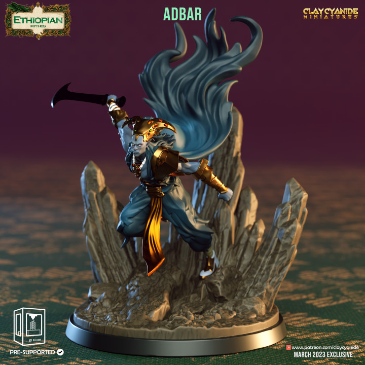 Adbar — Mythological Miniatures STL miniature by Clay Cyanide