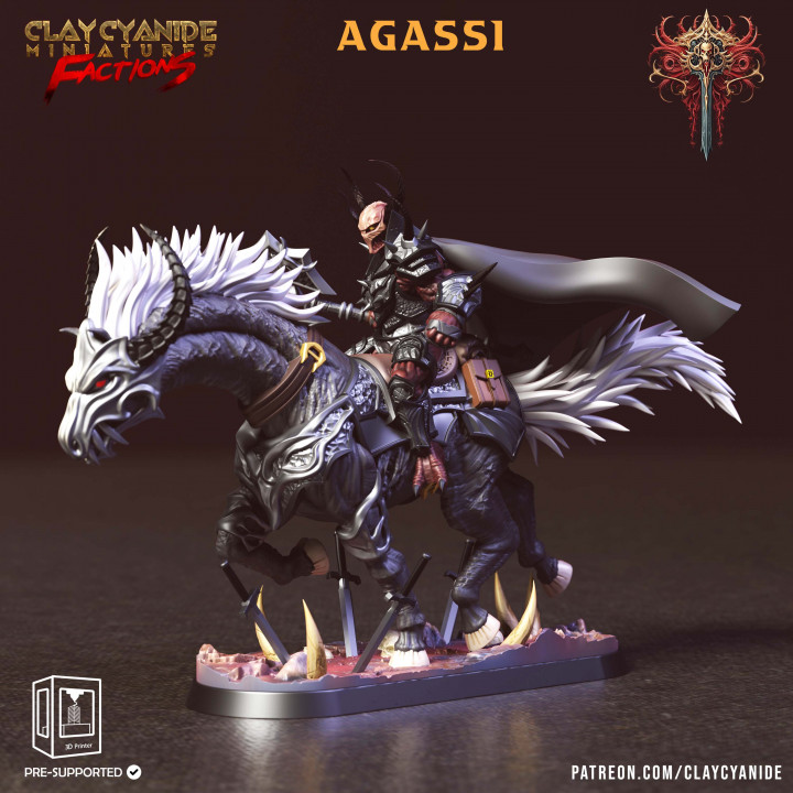 Agassi — Clay Cyanide Collection STL miniature by Clay Cyanide