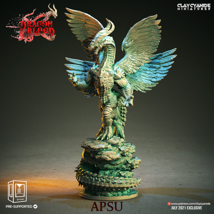 Apsu — Dragon Miniatures STL miniature by Clay Cyanide