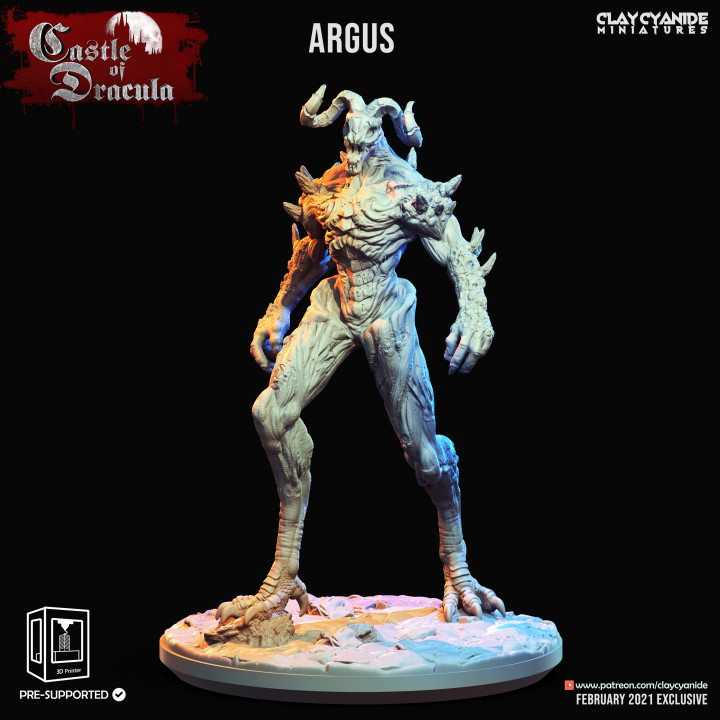 Argus — Dark Fantasy Monsters STL miniature by Clay Cyanide