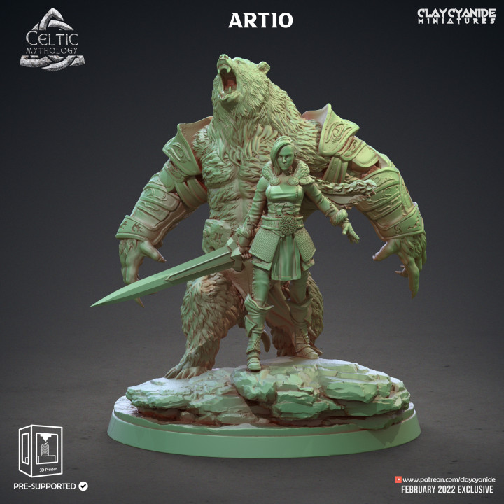 Artio — Mythological Miniatures STL miniature by Clay Cyanide