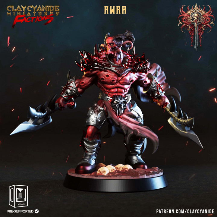 Awra — Clay Cyanide Collection STL miniature by Clay Cyanide