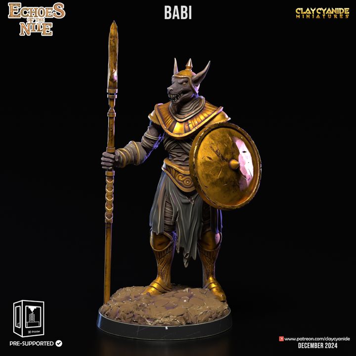 Babi — Mythological Miniatures STL miniature by Clay Cyanide