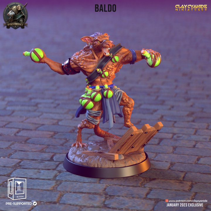 Baldo — Clay Cyanide Collection STL miniature by Clay Cyanide
