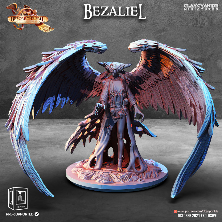 Bezaliel — Mythological Miniatures STL miniature by Clay Cyanide
