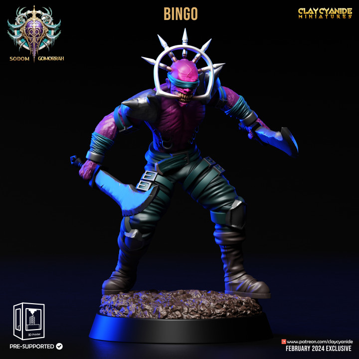 Bingo — Clay Cyanide Collection STL miniature by Clay Cyanide