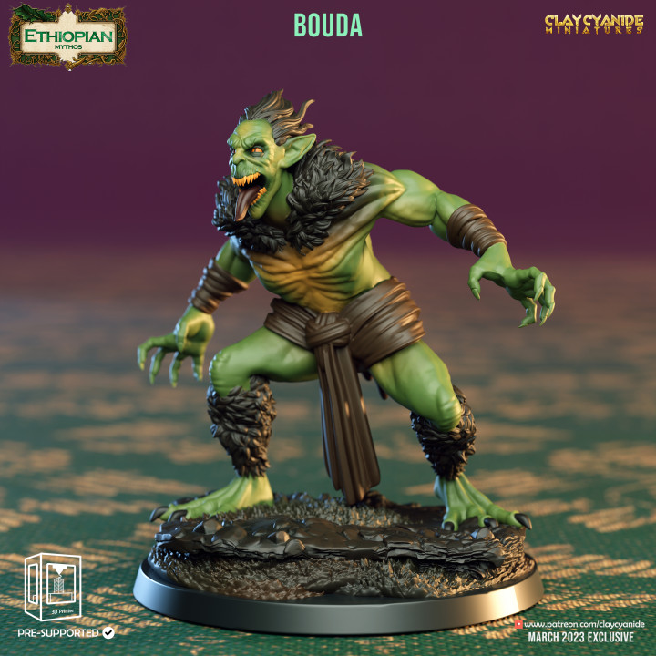 Bouda — Mythological Miniatures STL miniature by Clay Cyanide