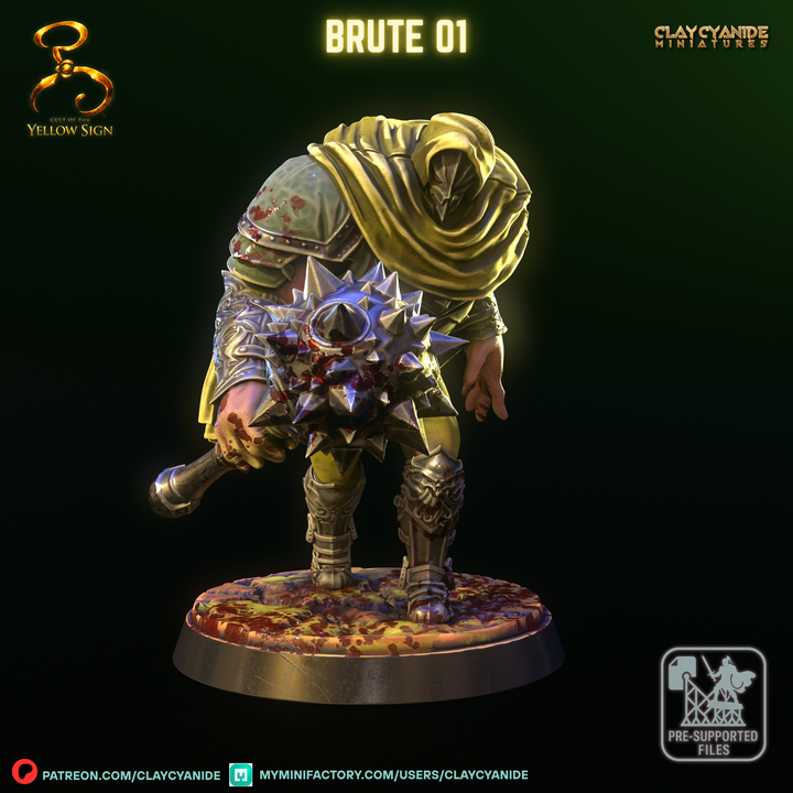 BRUTE 01 — Dark Fantasy Monsters STL miniature by Clay Cyanide