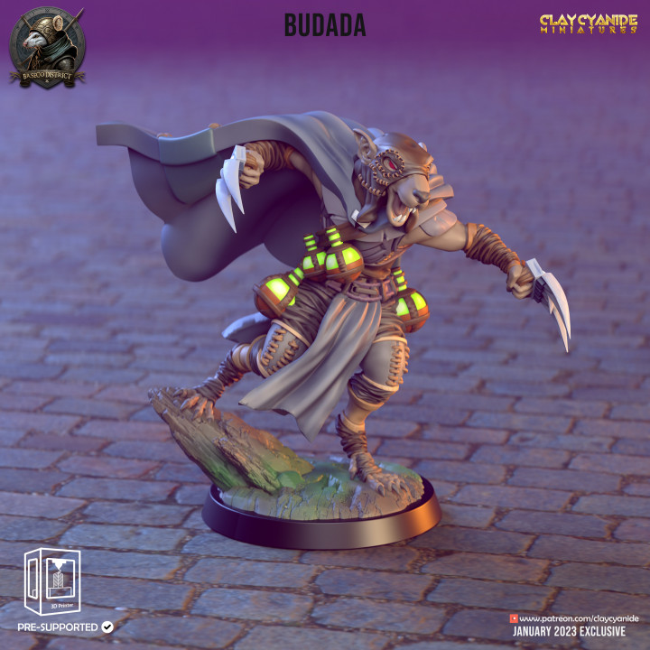 Budada — Clay Cyanide Collection STL miniature by Clay Cyanide
