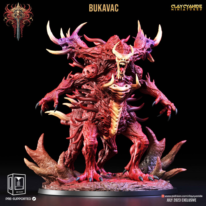 Bukavac — Mythological Miniatures STL miniature by Clay Cyanide