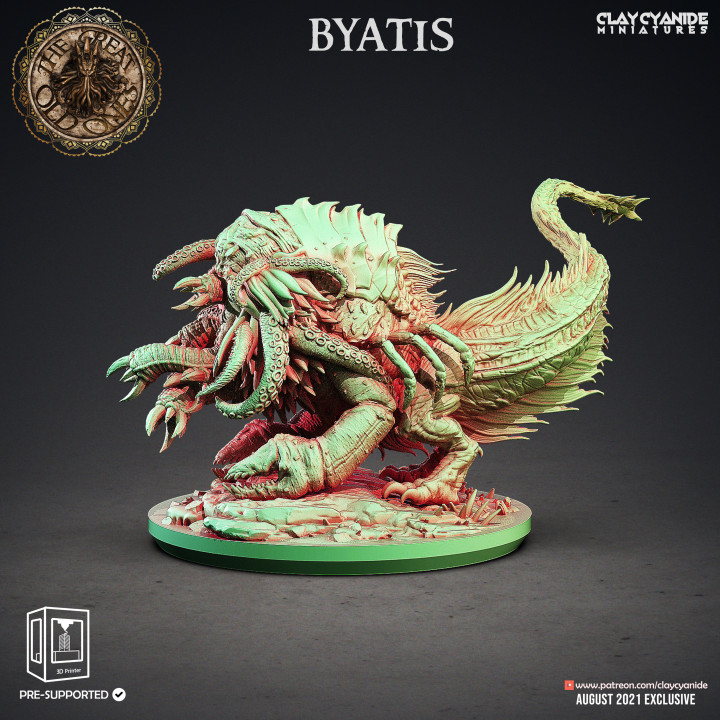 Byatis — Dark Fantasy Monsters STL miniature by Clay Cyanide