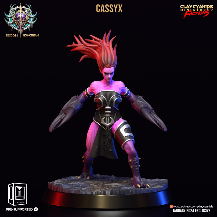 Cassyx — Fantasy Heroes & Champions STL miniature by Clay Cyanide