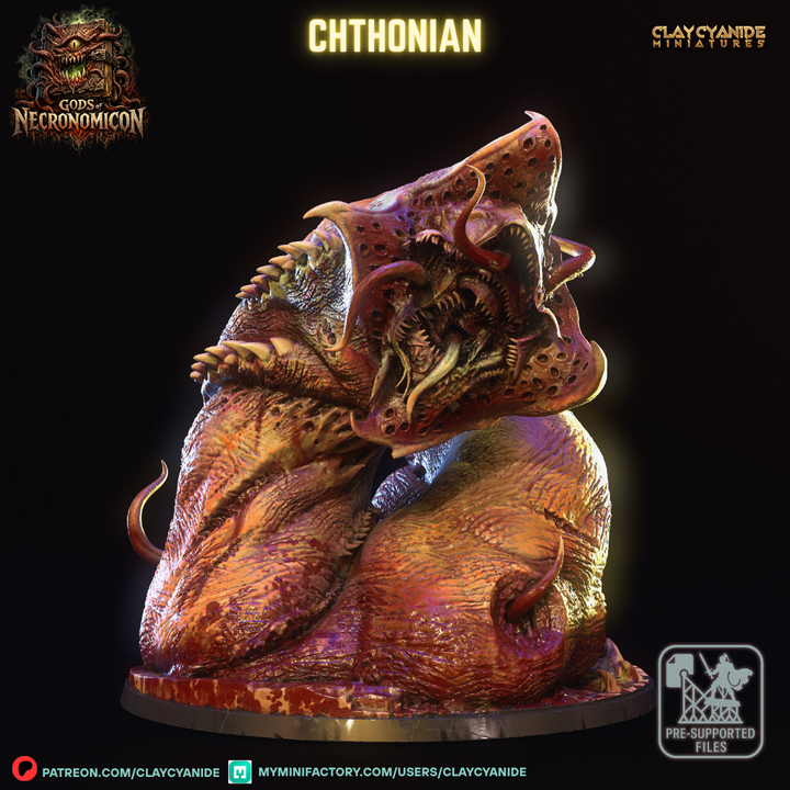 Chthonian — Dark Fantasy Monsters STL miniature by Clay Cyanide
