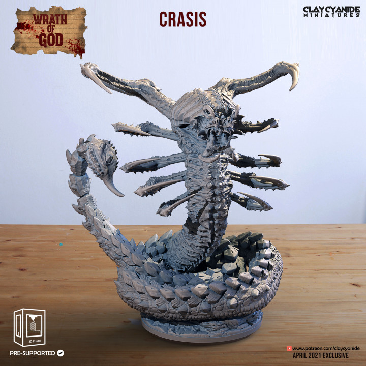 Crasis — Dark Fantasy Monsters STL miniature by Clay Cyanide