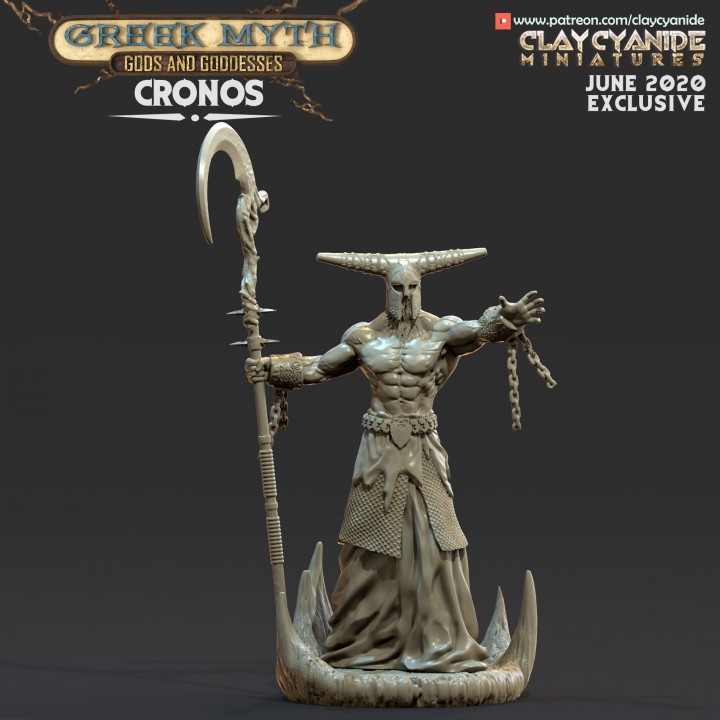 Cronos — Mythological Miniatures STL miniature by Clay Cyanide