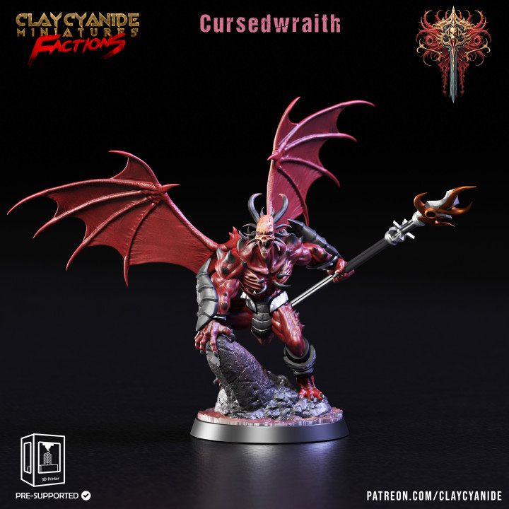 Cursedwraith — Undead & Necromancy STL miniature by Clay Cyanide