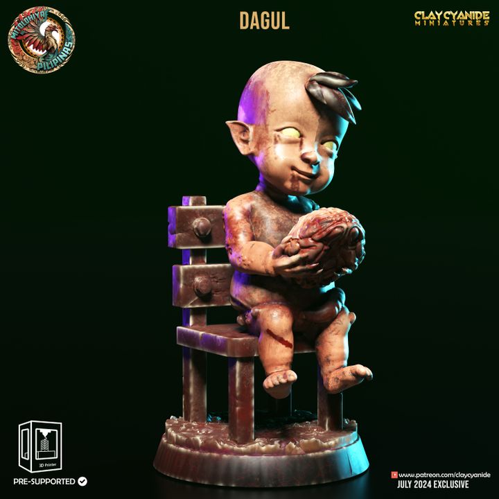 Dagul — Clay Cyanide Collection STL miniature by Clay Cyanide