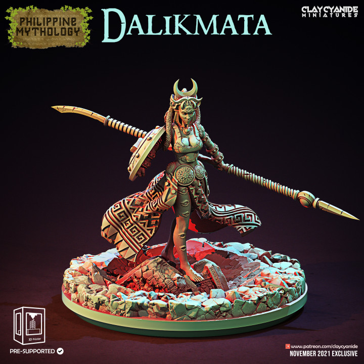 Dalikmata — Mythological Miniatures STL miniature by Clay Cyanide