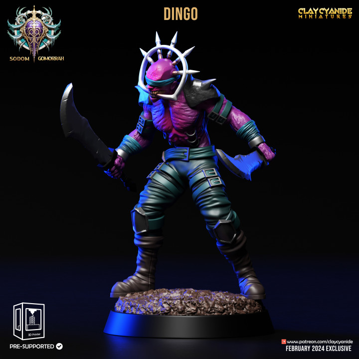 Dingo — Clay Cyanide Collection STL miniature by Clay Cyanide