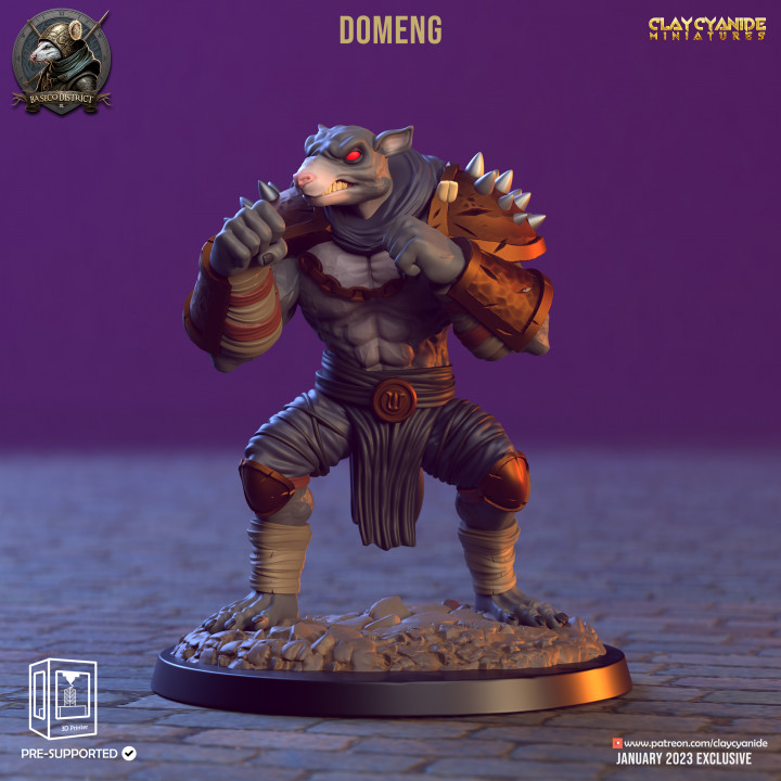 Domeng — Clay Cyanide Collection STL miniature by Clay Cyanide