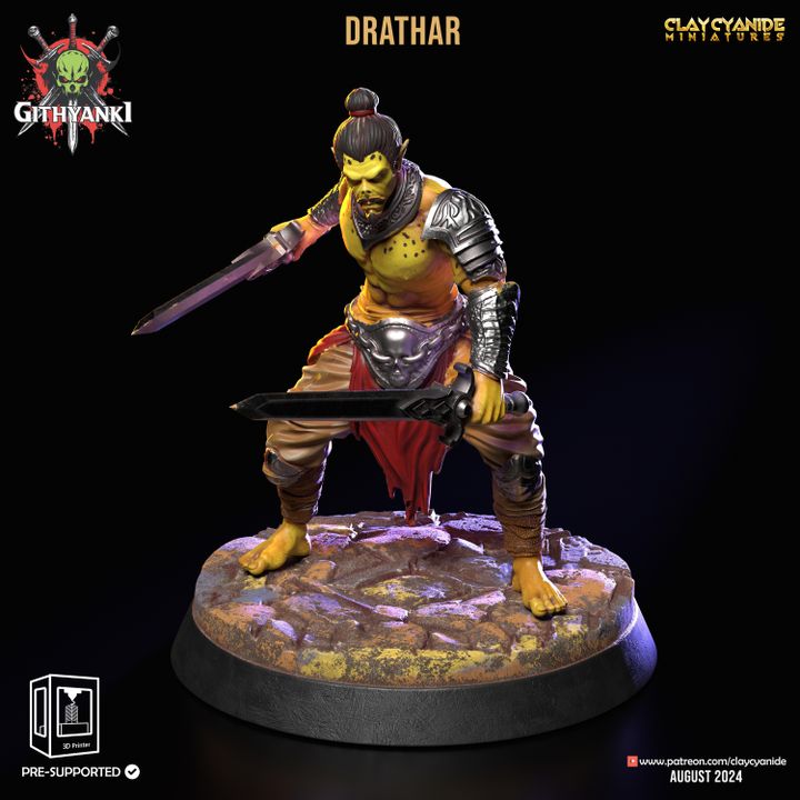 Drathar — Clay Cyanide Collection STL miniature by Clay Cyanide