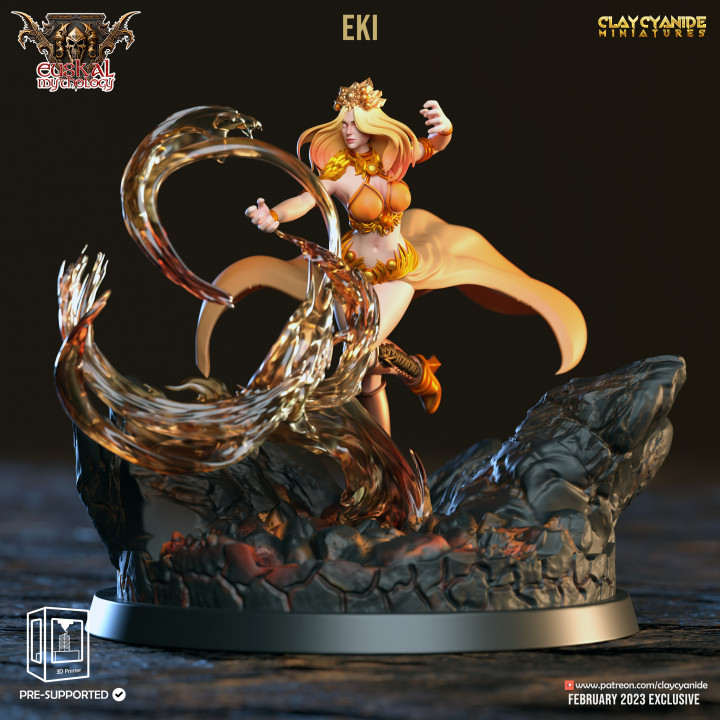 Eki — Mythological Miniatures STL miniature by Clay Cyanide