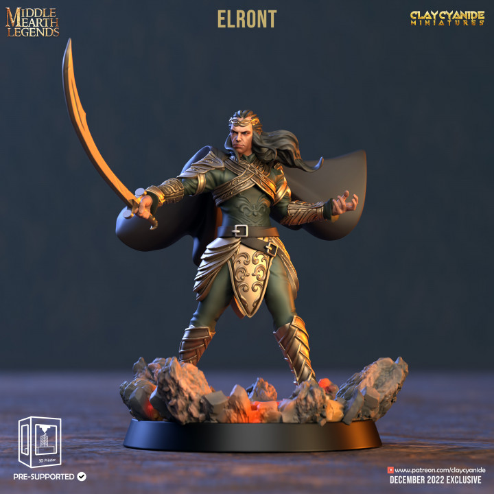 Elront — Fantasy Heroes & Champions STL miniature by Clay Cyanide