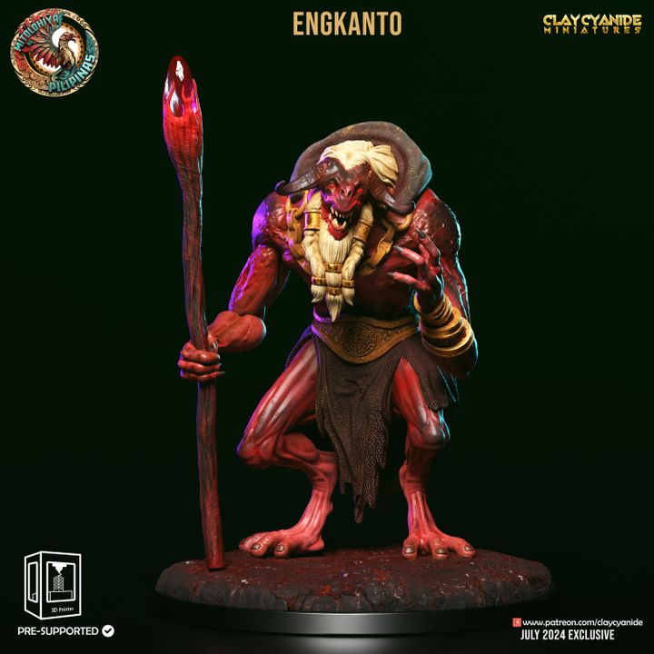 Engkato Fire — Clay Cyanide Collection STL miniature by Clay Cyanide
