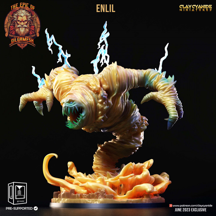 Enlil — Mythological Miniatures STL miniature by Clay Cyanide