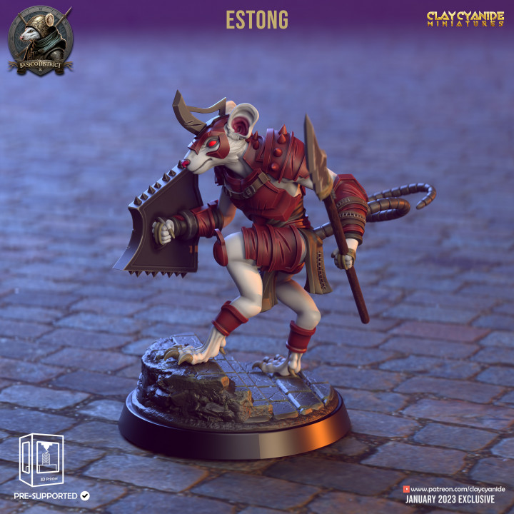 Estong — Clay Cyanide Collection STL miniature by Clay Cyanide