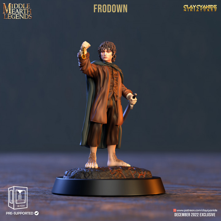 Frodown — Clay Cyanide Collection STL miniature by Clay Cyanide