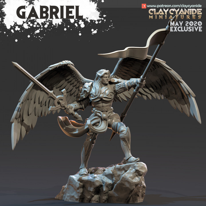 Gabriel — Ars Goetia STL miniature by Clay Cyanide