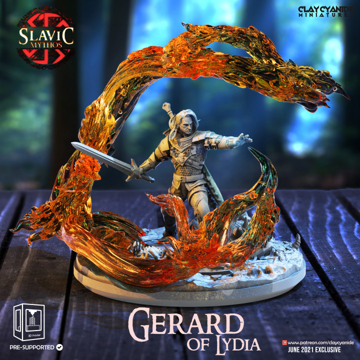 Gerard — Fantasy Heroes & Champions STL miniature by Clay Cyanide
