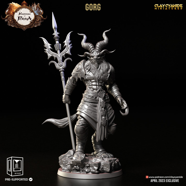 Gorg — Mythological Miniatures STL miniature by Clay Cyanide