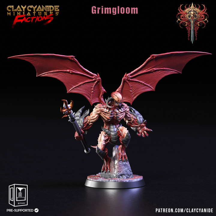 Grimgloom — Dark Fantasy Monsters STL miniature by Clay Cyanide