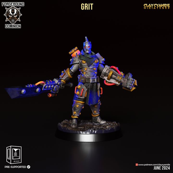 Grit — Clay Cyanide Collection STL miniature by Clay Cyanide