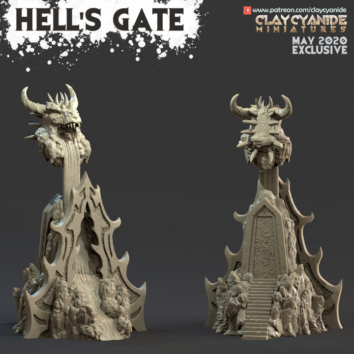 Hell's Gate — Ars Goetia STL miniature by Clay Cyanide