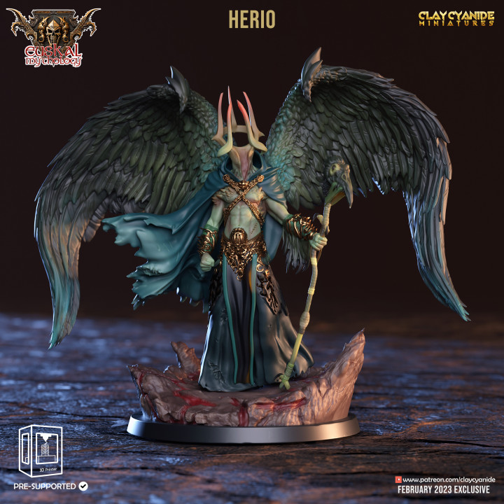 Herio — Mythological Miniatures STL miniature by Clay Cyanide