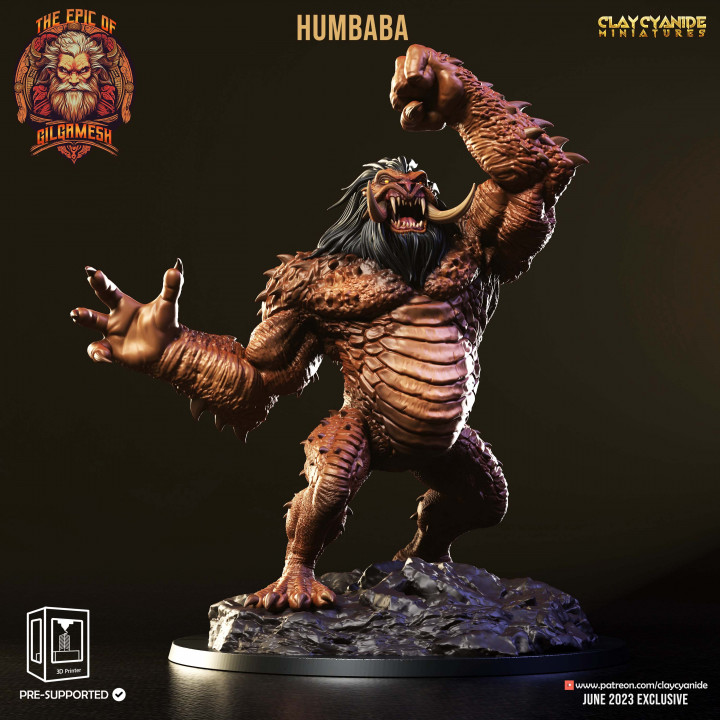 Humbaba — Mythological Miniatures STL miniature by Clay Cyanide