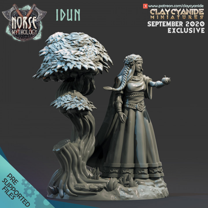 Idun — Mythological Miniatures STL miniature by Clay Cyanide