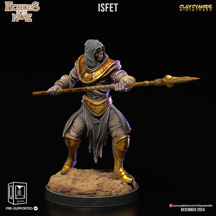 Isfet — Mythological Miniatures STL miniature by Clay Cyanide