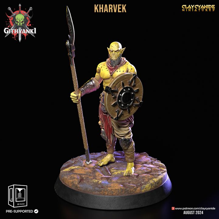 Kharvek — Clay Cyanide Collection STL miniature by Clay Cyanide