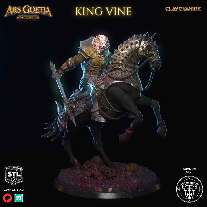 KING VINE — Ars Goetia STL miniature by Clay Cyanide