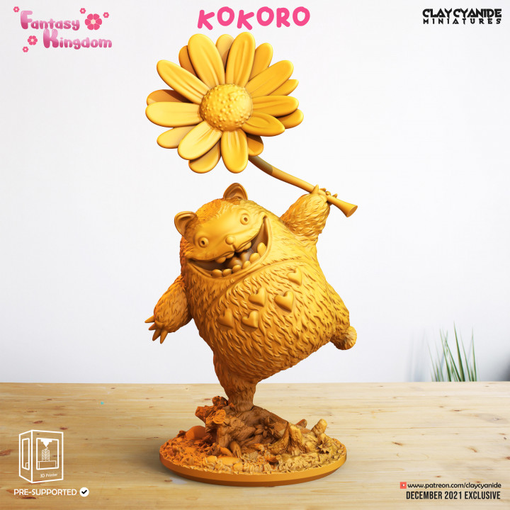 Kokoro — Fantasy Heroes & Champions STL miniature by Clay Cyanide
