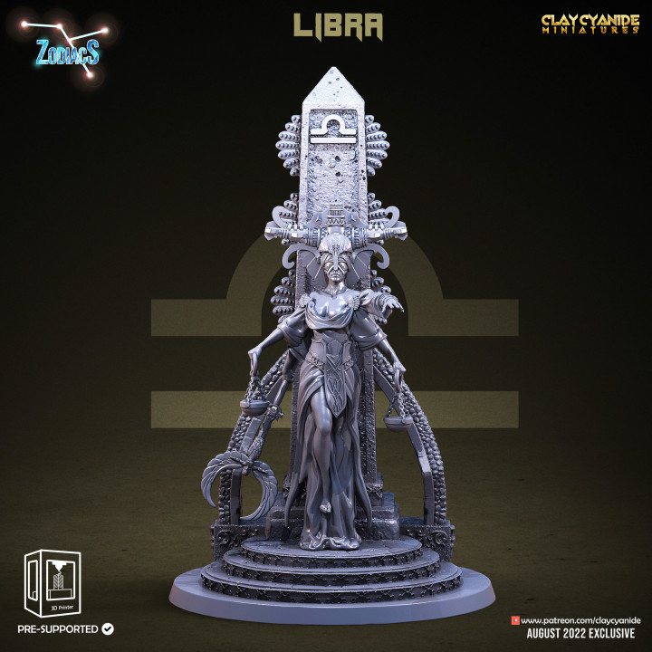 Libra — Mythological Miniatures STL miniature by Clay Cyanide