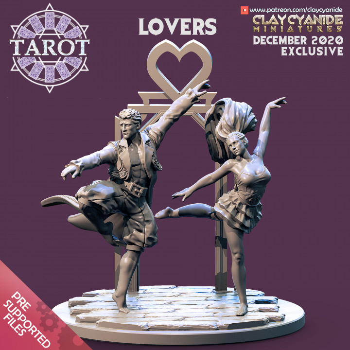 Lovers — Mythological Miniatures STL miniature by Clay Cyanide
