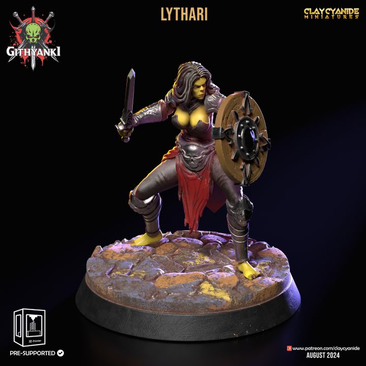 Lythari — Clay Cyanide Collection STL miniature by Clay Cyanide