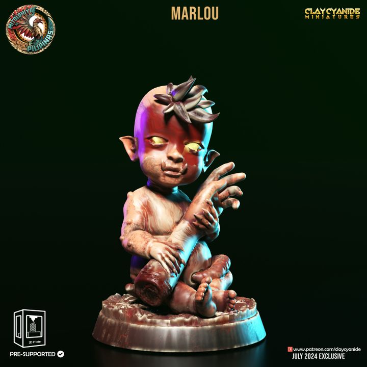 Marlou — Clay Cyanide Collection STL miniature by Clay Cyanide